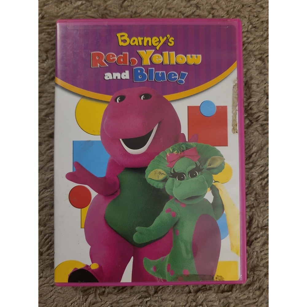BARNEY - RED, YELLOW AND BLUE - (DVD, 2009) - Children
